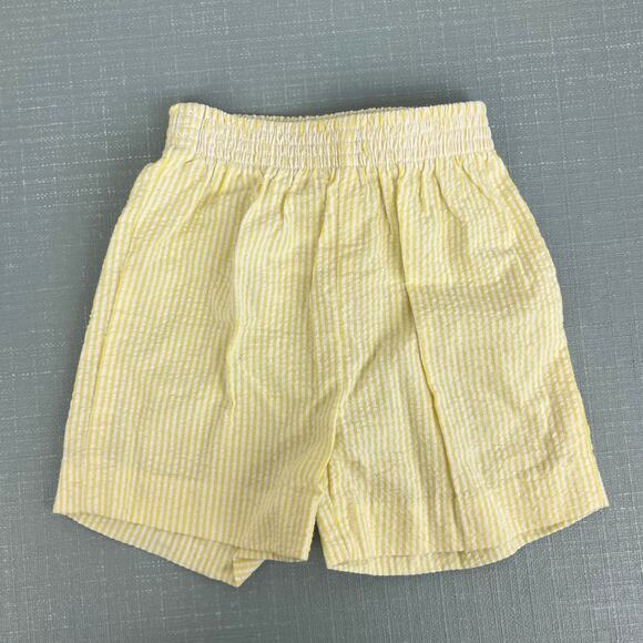 Vintage Yellow Seersucker Stripe Suit 6-12 Months USA - Picture 5 of 13